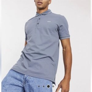 HUGO dinoso 203 contrast logo polo in gray